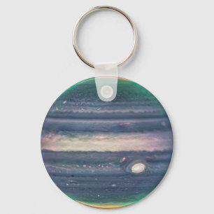JWST-Bild des Planeten Jupiter in Infrarot Schlüsselanhänger