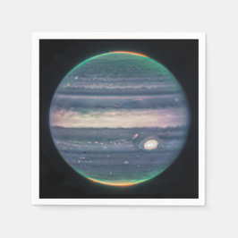 JWST-Bild des Planeten Jupiter in Infrarot Serviette