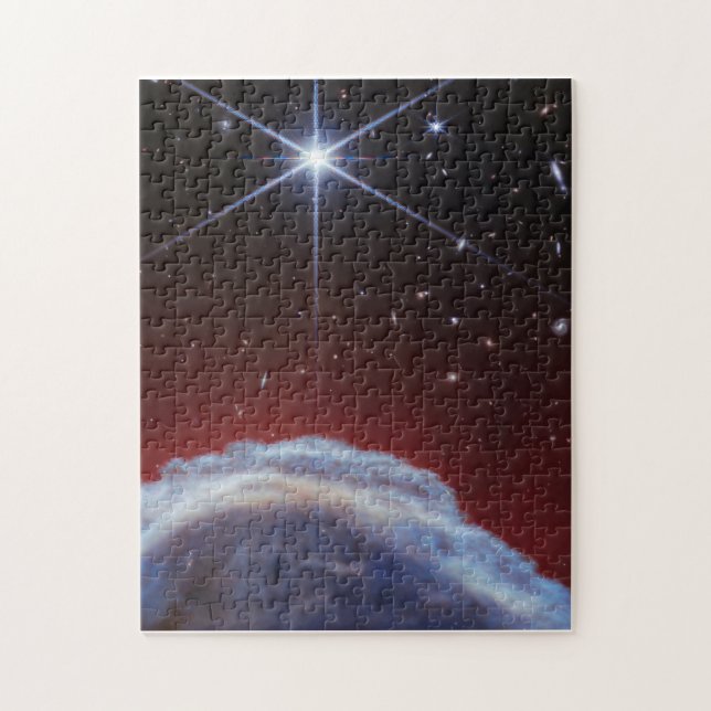 JWST-Bild des Rosshaennebels Puzzle (Vertikal)