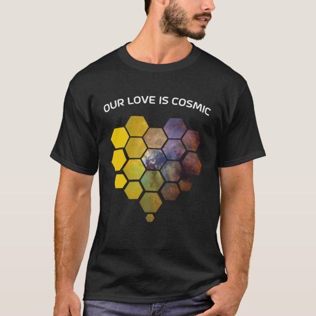 JWST Heart Shaped Mirrors Valentine s Day Romantic T-Shirt (Vorderseite)
