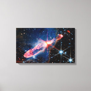 JWST Herbig-Haro 46/47 aktiv Sternentstehung Leinwanddruck