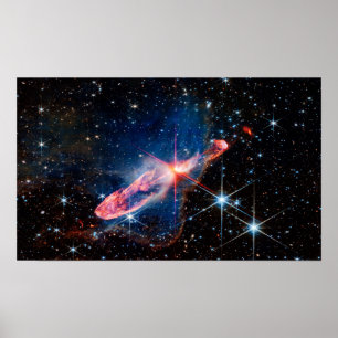 JWST Herbig-Haro 46/47 aktiv Sternentstehung Poster