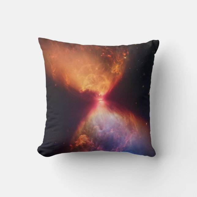 JWST Hourglass Protostar Formation Kissen (Vorderseite)