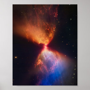 JWST Hourglass Protostar Formation Poster