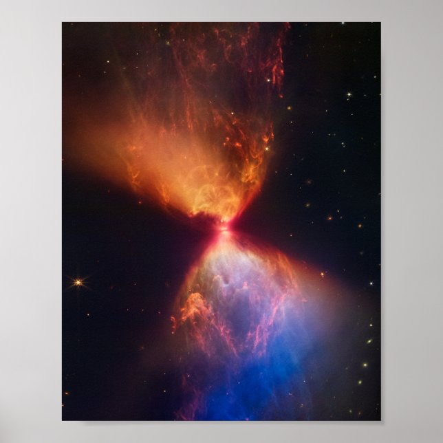 JWST Hourglass Protostar Formation Poster (Vorne)