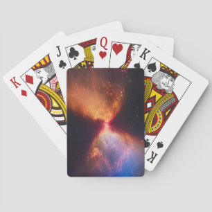 JWST Hourglass Protostar Formation Spielkarten
