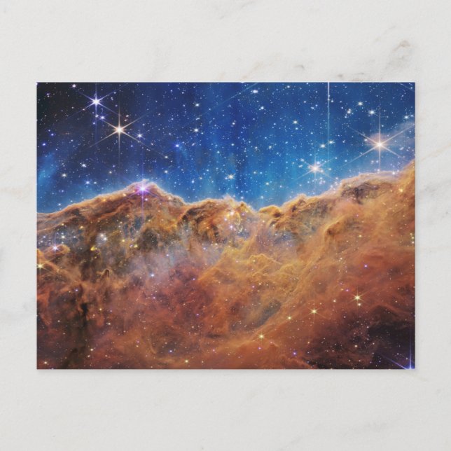 JWST James Webb Space Telescope Cosmic Postkarte (Vorderseite)