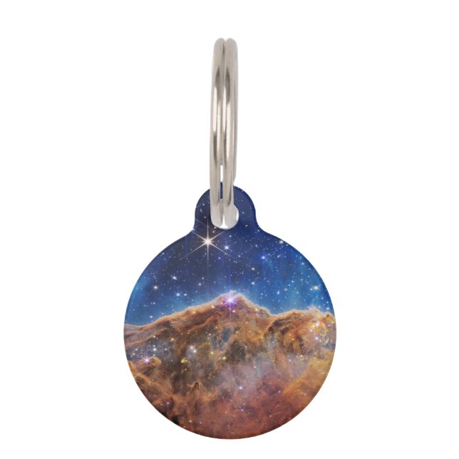 JWST James Webb Space Telescope Kosmic Cliffs Haustiermarke (Vorderseite)