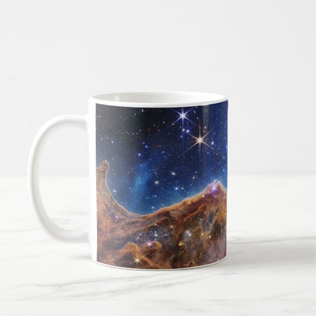 JWST James Webb Space Telescope Kosmic Cliffs Kaffeetasse (Links)