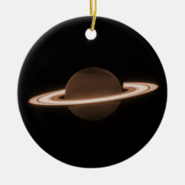JWST James Webb Space Telescope Saturn Infrared Keramik Ornament