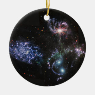 JWST James Webb Space Telescope Stephans Quintet Keramik Ornament