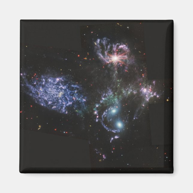 JWST James Webb Space Telescope Stephans Quintet Magnet (Vorne)