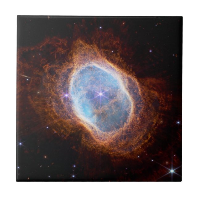 JWST James Webb Telescope Southern Ring Nebula Fliese (Vorderseite)