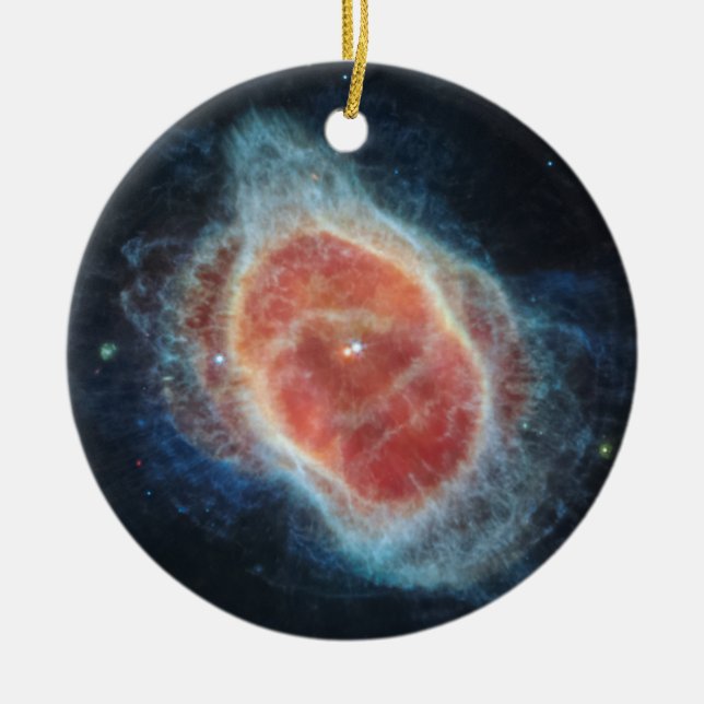 JWST James Webb Telescope Southern Ring Nebula Keramik Ornament (Vorne)