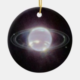 JWST Rings of Planet Neptune Keramik Ornament