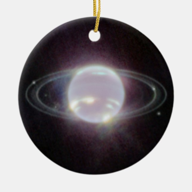 JWST Rings of Planet Neptune Keramik Ornament (Vorne)
