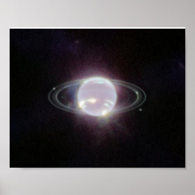 JWST Rings of Planet Neptune Poster (Vorne)