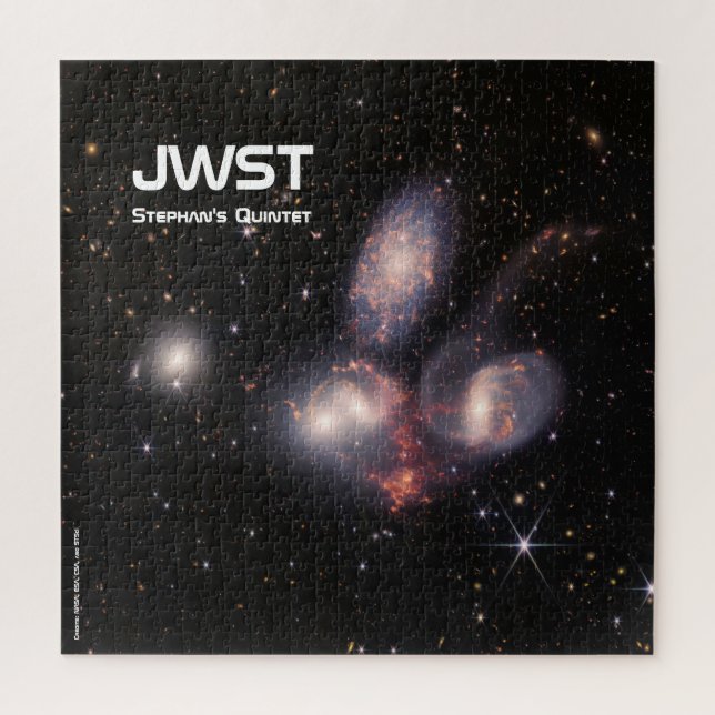 JWST Stephans Quintet-Puzzle Puzzle (Vertikal)