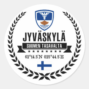 Jyväskylä Runder Aufkleber