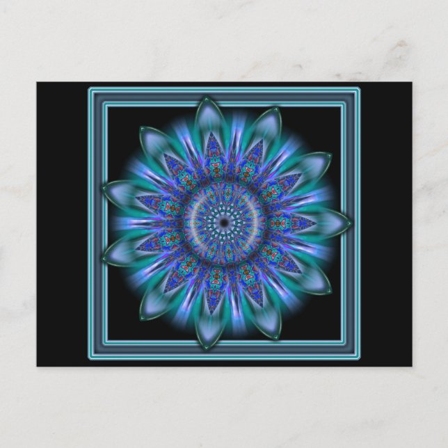 K111 Blue Burst Postkarte (Vorderseite)