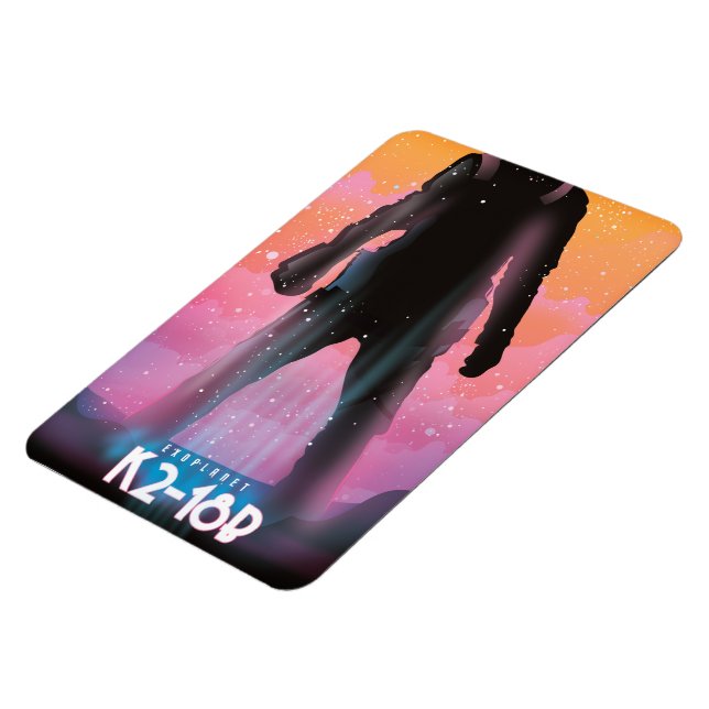 K2-18b Exoplanet Weltraumkunst Magnet (Linke Seite)