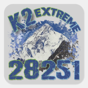 K2 Extreme 28251 Quadratischer Aufkleber