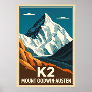 K2 Mount Godwin-Austen V01 Poster
