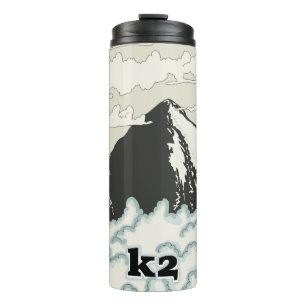 K2 Mountain Travel Plakat Zwei-Tone-Tasse Thermosbecher