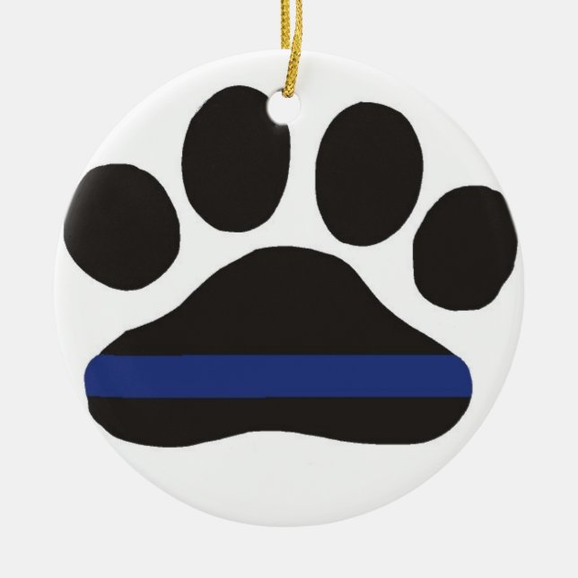 K9 Blue Line verzieren Keramikornament (Vorne)