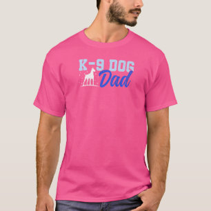K9 Dog Vater Polizeitrainer T-Shirt