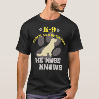 K9 Erkennungshund Golden Retriever Sniffer T-Shirt
