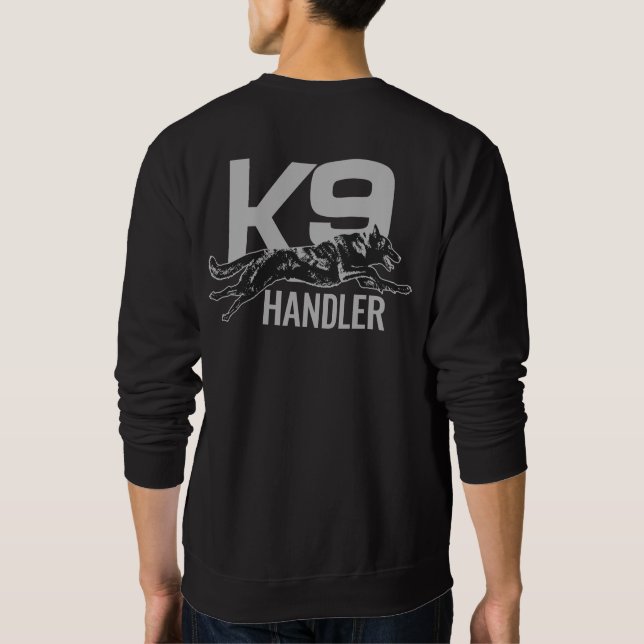 K9 Handler - Holländischer Schäferhund Sweatshirt (Rückseite)