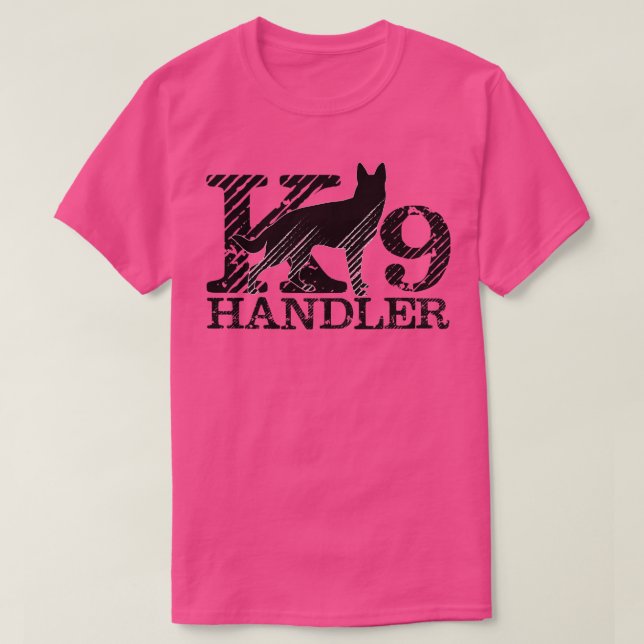 K9 Handler K9 Einheit Deutscher Hirte (2) T-Shirt (Design vorne)