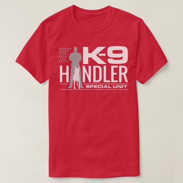 K9 Handler K9 Einheit Malinois 2 (2) T-Shirt (Design vorne)