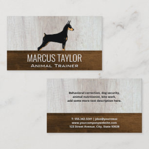 K9   Hundeschulung   Business Card Holz Visitenkarte