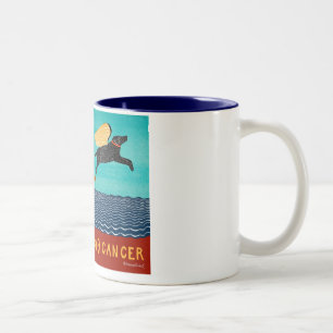 k9 Krebs-Tasse-Stephen Huneck Zweifarbige Tasse