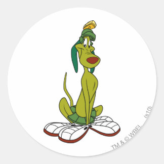 K9-Lächeln Runder Aufkleber
