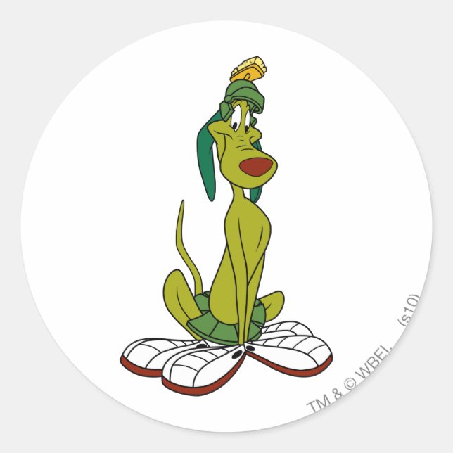 K9-Lächeln Runder Aufkleber (Vorderseite)