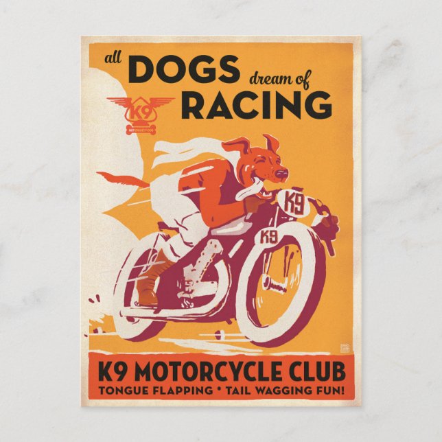 K9 Motorradclub Postkarte (Vorderseite)