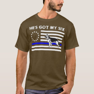 K9 Police Thin Blue Line Betsy Ross Flag T-Shirt