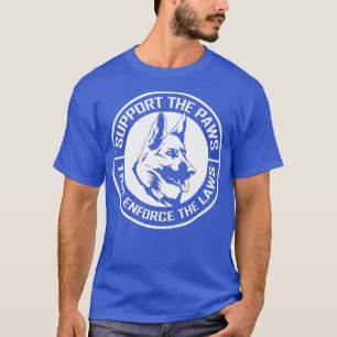 K9 Polizei Hundeoffizier Unterstützung der Deutsch T-Shirt