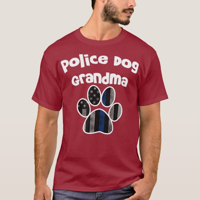 K9 Polizei Oma Polizei Hund Großmutter Sheriff T-Shirt (Vorderseite)