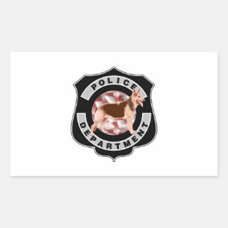 K9 Polizei Rechteckiger Aufkleber