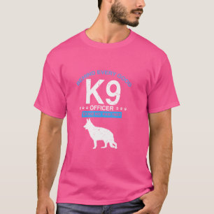 K9 Polizeibeamter Design für K9 dünne blaue Linie T-Shirt