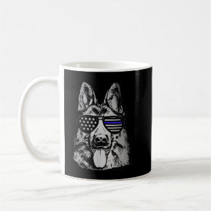 K9 Polizeibeamter Shirt Polizeipolizei Dog Thin Bl Kaffeetasse