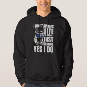 K9 Polizeihund ich stetig beißen den schlechten Ty Hoodie