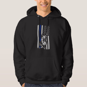 K9 Polizeihund im patriotischen USA-Stil K9 Polize Hoodie
