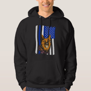 K9 Polizeihund in patriotischem USA K9 Polizeibeam Hoodie
