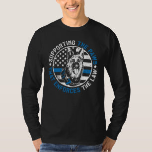 K9 Polizeihund unterstützt das Paws K9 Polizeibüro T-Shirt