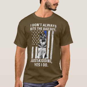 K9-Polizist Deutscher Schäferhund  Lustig Dünne Bl T-Shirt